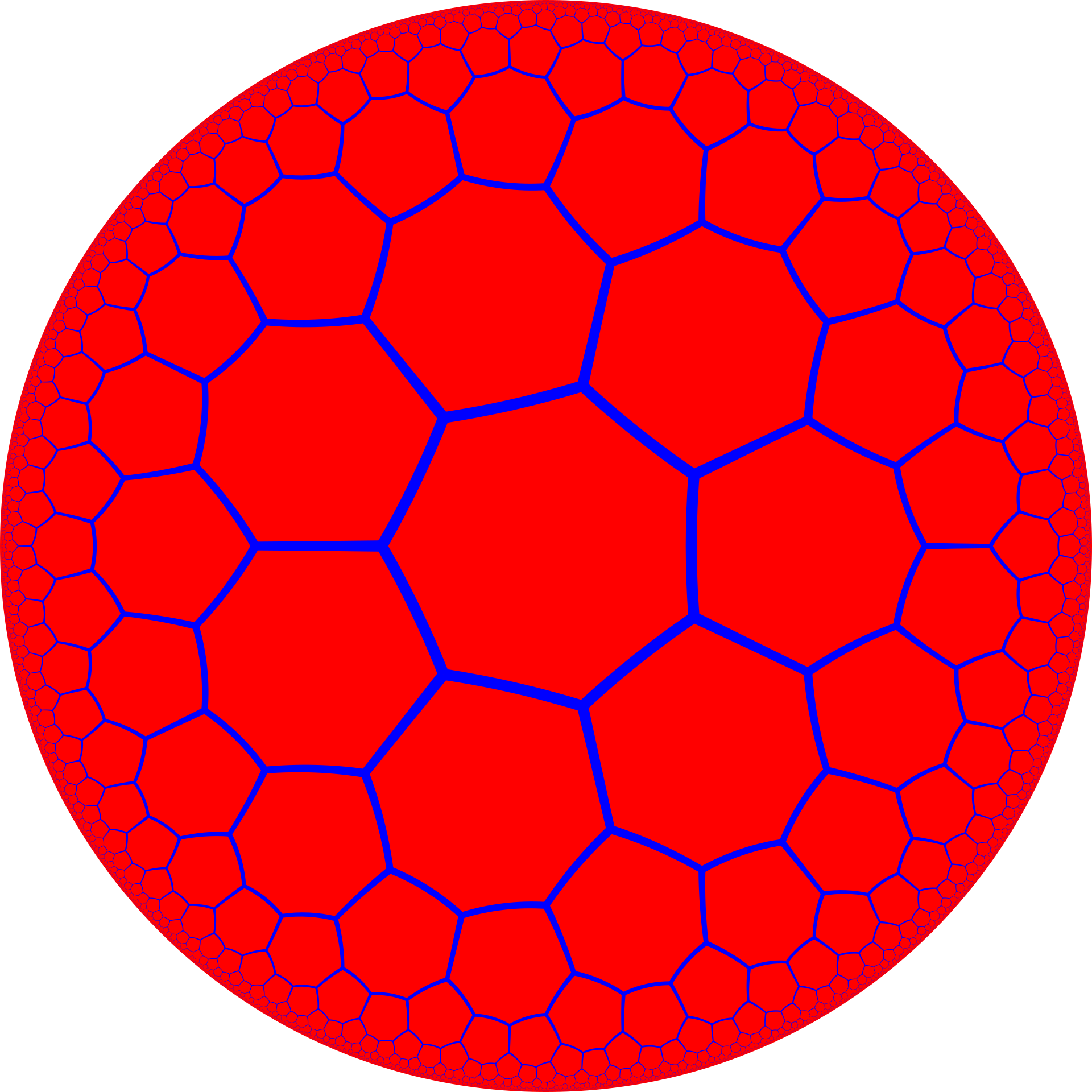Hyperbolic tesselation